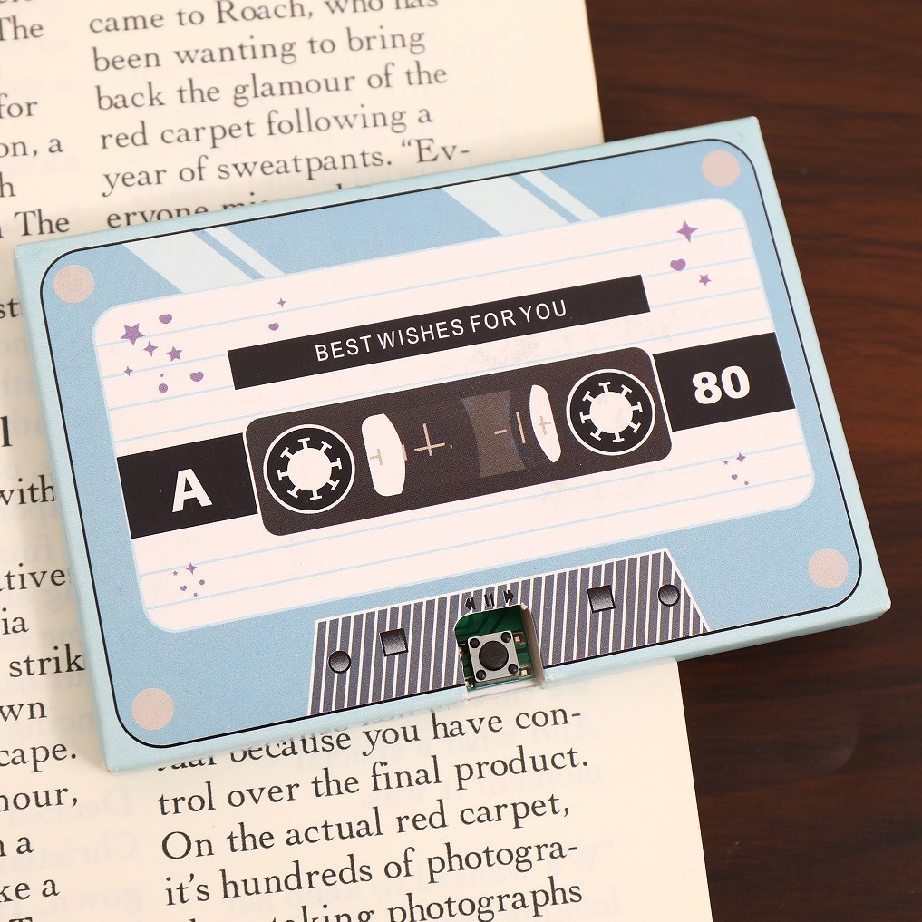 Picture of Tanabata Valentine's Day Gift Audio Tape Voice Card Birthday Gift Message Small Card Confession Artifact