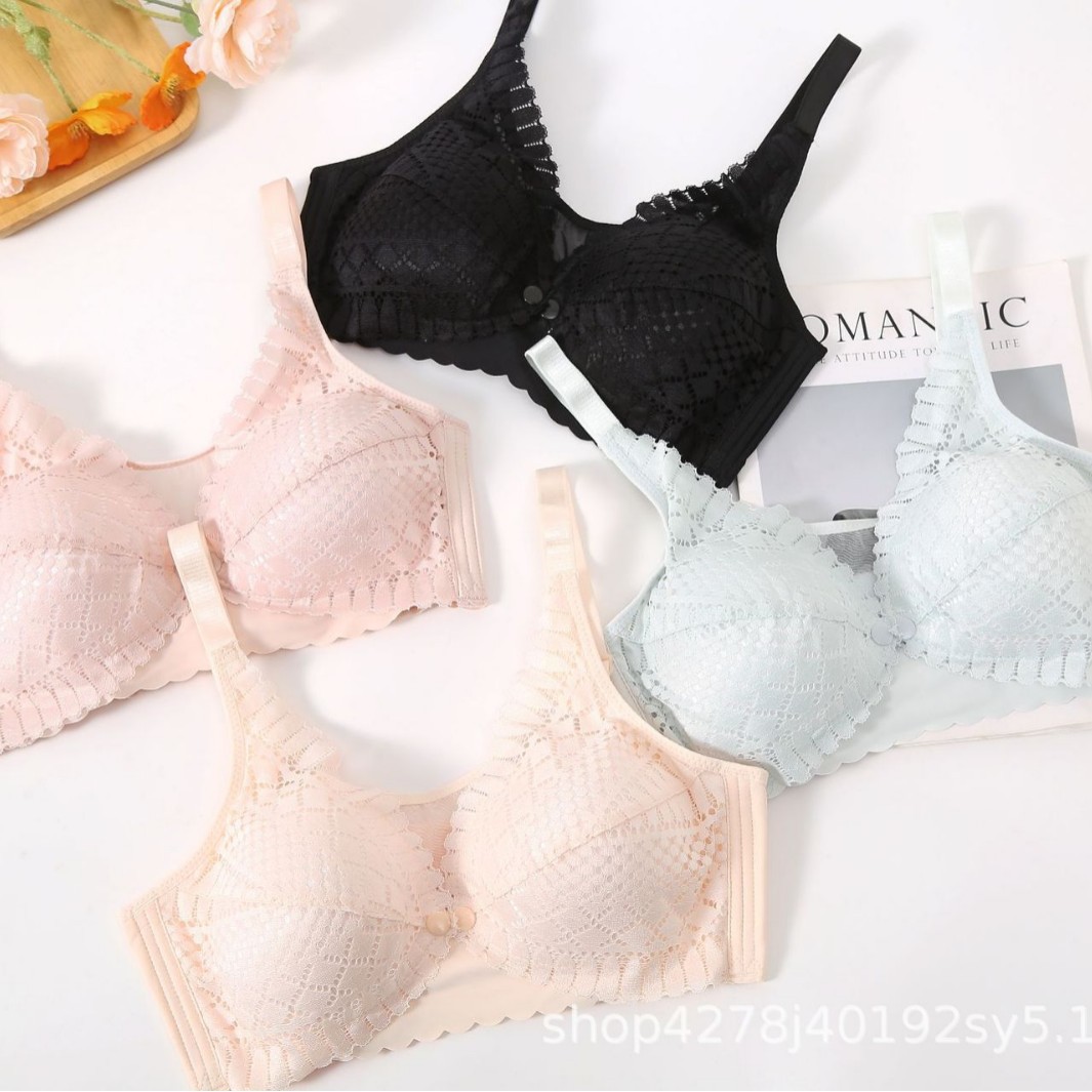 Thin Nursing Bra with Front Buckle during Pregnancy, Push-Up Anti-Sagging Bra for Pregnant Women, Special for Postpartum Breastfeeding