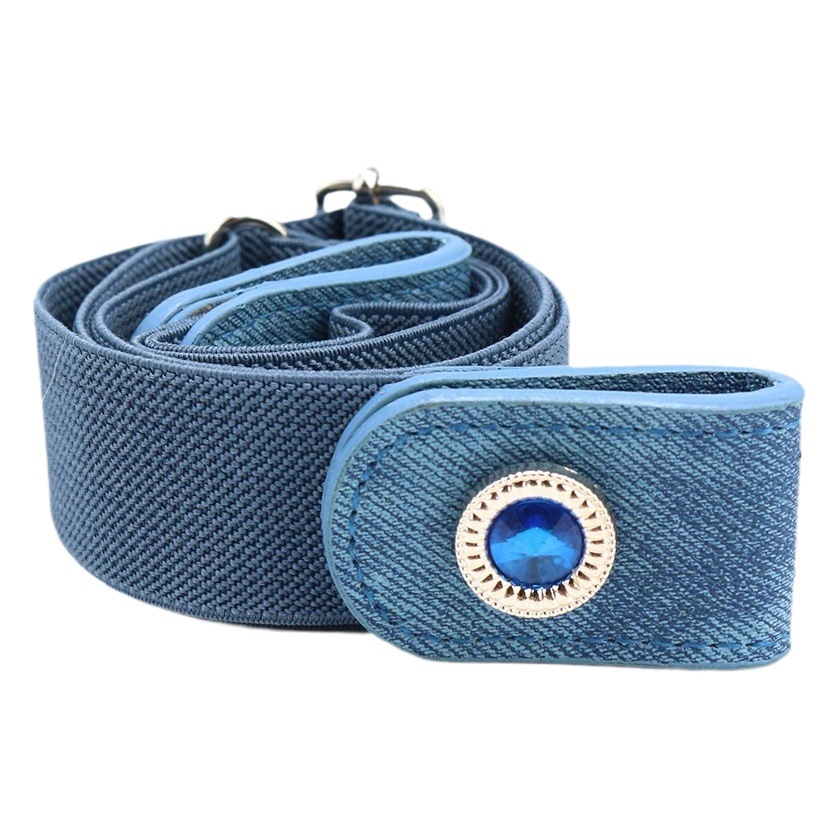 Little Red Book Lazy Belt Women's Decorative All-match Jeans with Invisible and Traceless Student Elastic Band PU Belt