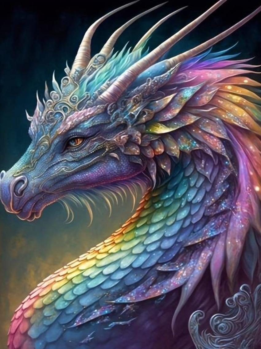 Picture of Foreign Trade Cross-Border 5D Animal Scenery Full of Diamonds DIY Diamond Embroidery Full of Diamonds Rubik's Cube Round Diamond Craft Decorative Painting Diamond Painting