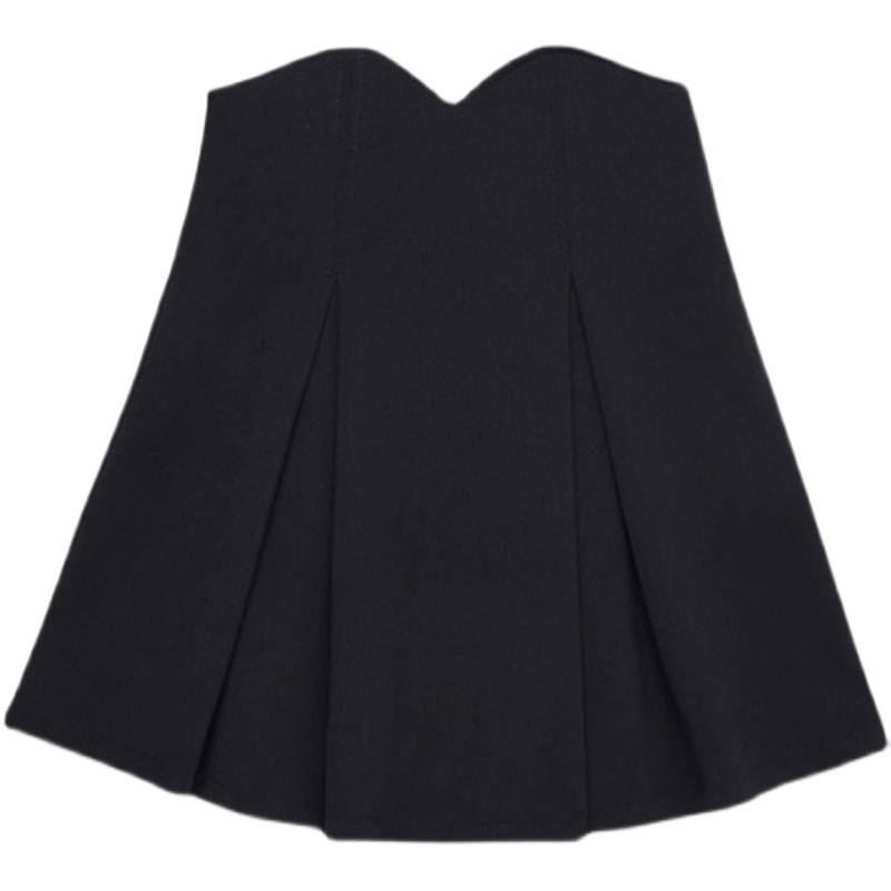 Women's Skirt Spring 2024 New High Waist A- Line plus size chubby girl Slimming Skirt Design Sense Korean Pleated Skirt