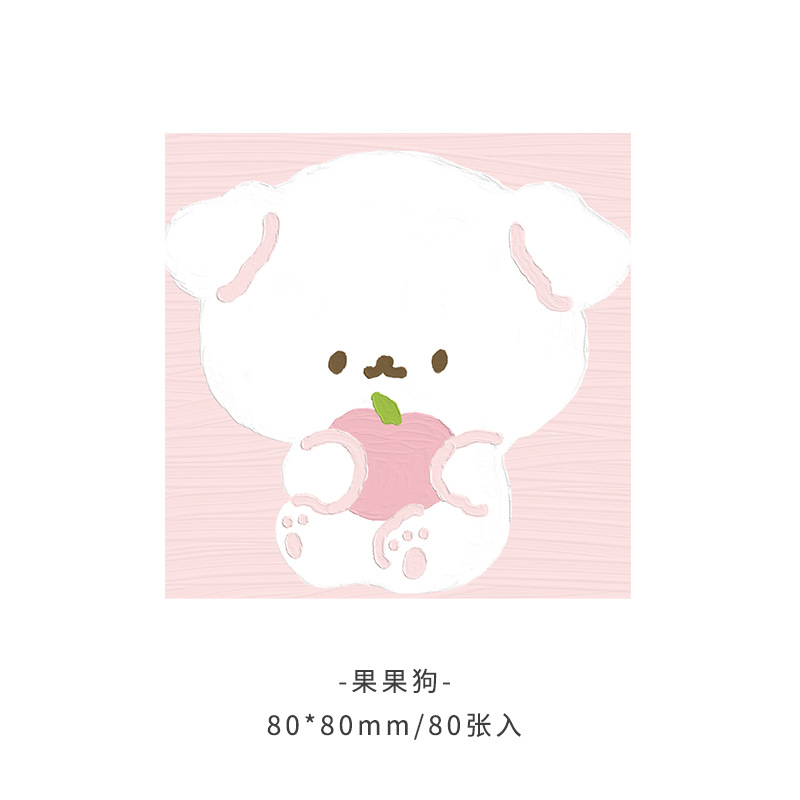 Picture of Korean version of ins landscape oil painting Three-dimensional Post-it notes high color value hand note paper sticky Japanese notepad