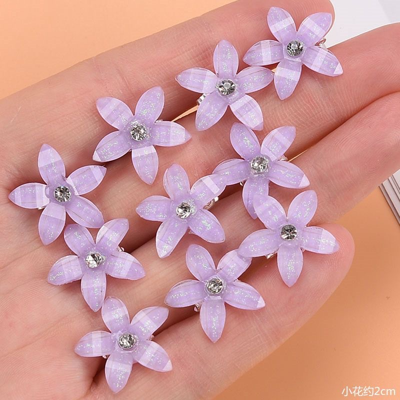 Picture of Children's Flower Small Grab Hair Accessories Girl's Braided Hair Buckle Head Flower Little Girl's Mini Grab Small Hairpin Headwear