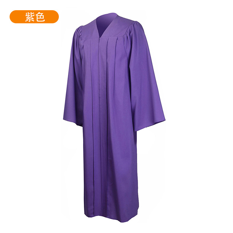 Picture of 2025 New Woven American Graduation Adult Academic Clothing Single Robe Master's Clothing Doctor's Clothing Wholesale