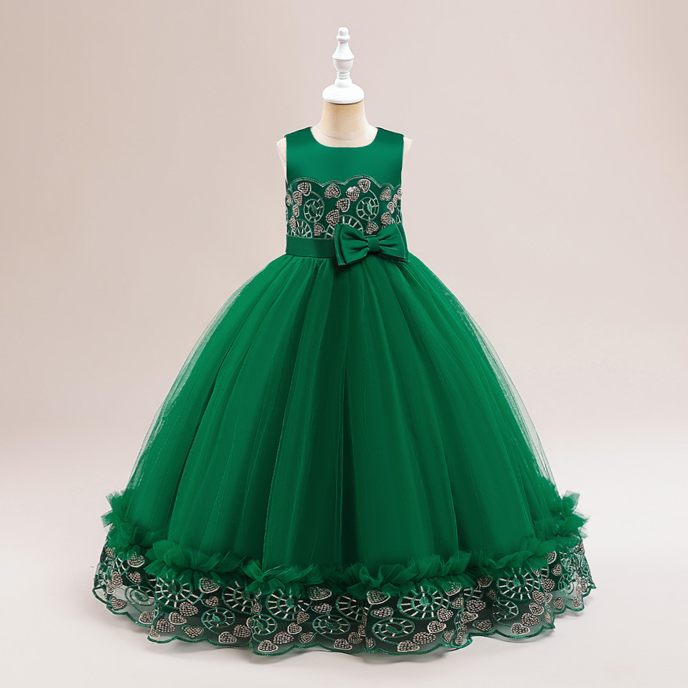 Picture of Children's Dress 2025 New Sequined Girls Catwalk Tutu Evening Dress Small Host Piano Performance Clothing Summer