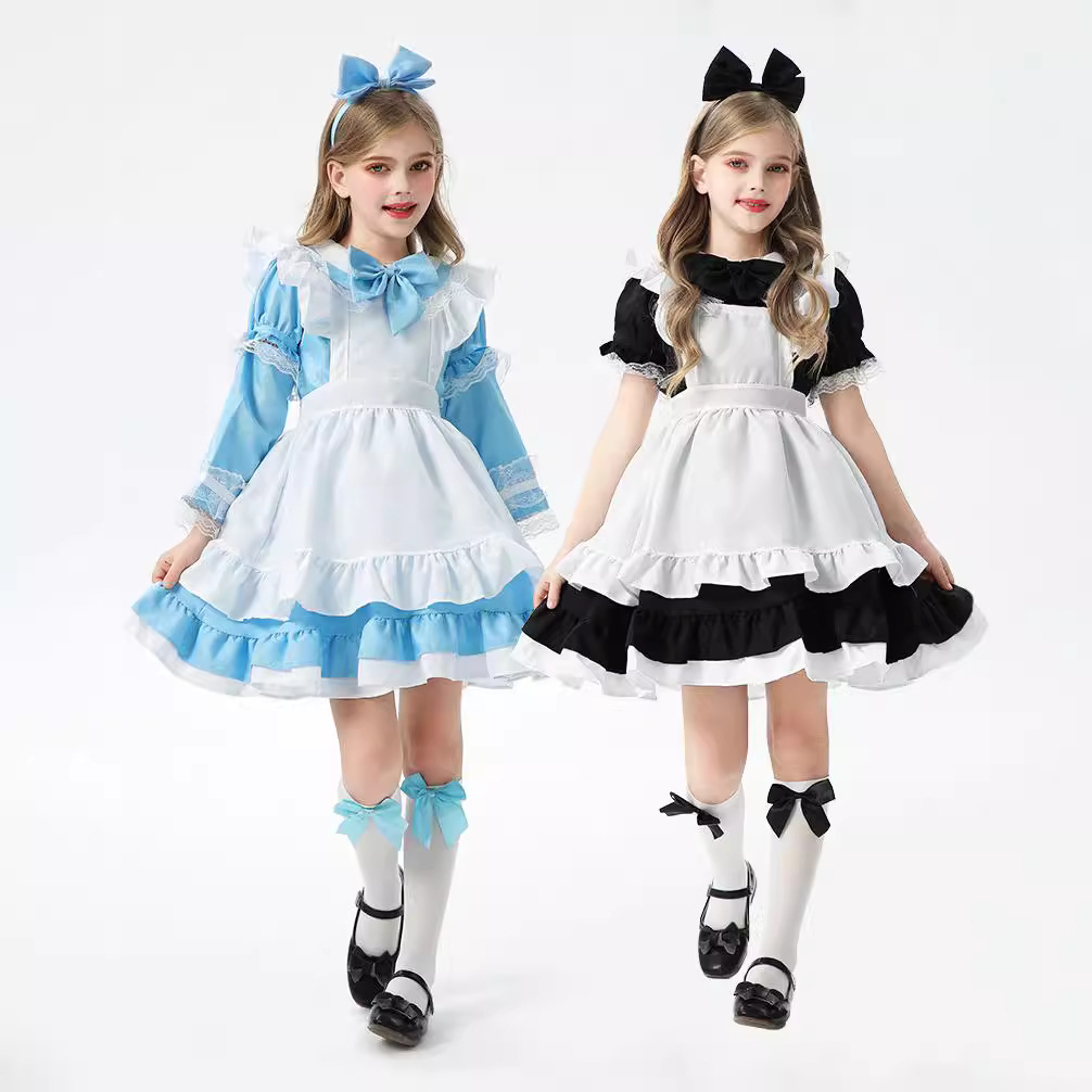Alice in Wonderland Maid Costume Halloween Children's Costume cosplay Children's Clothing Performance Stage Costume