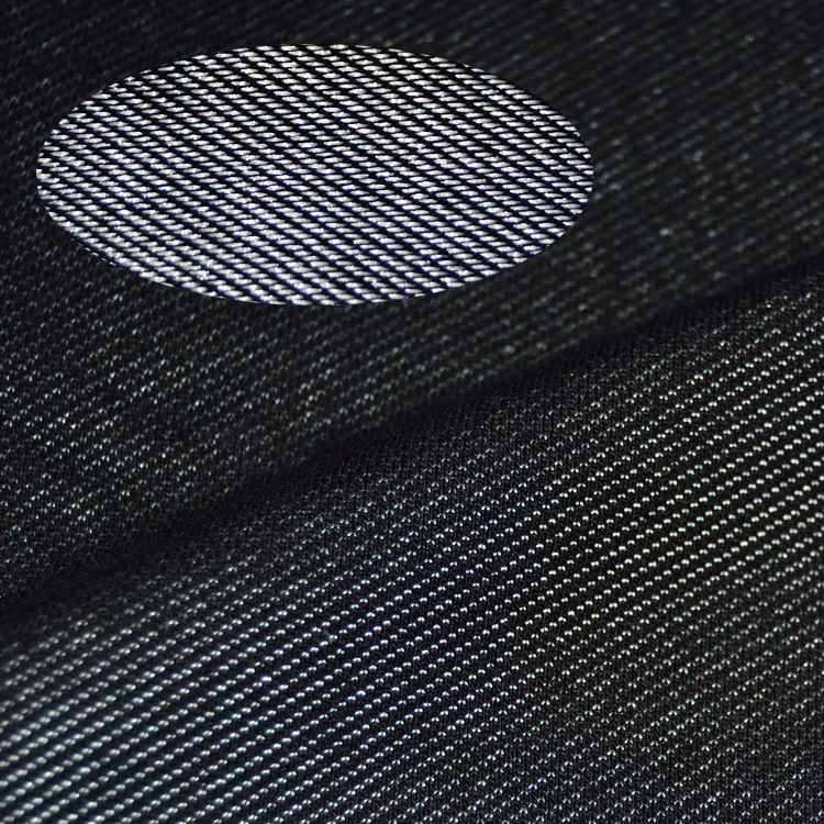 Spot 21 sunshine denim knitted wash water imitation denim fabric 320 grams of children's pants Men's Women's fabric