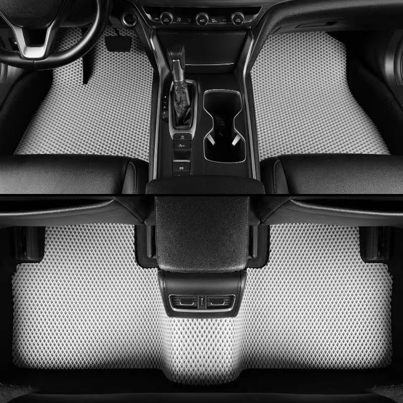 Cross-Border Export Eva Hot and Cold Pressed Car Floor Mats Material Diamond-Shaped Hole Sheet Multi-Color Optional High-Density Sheet Mats