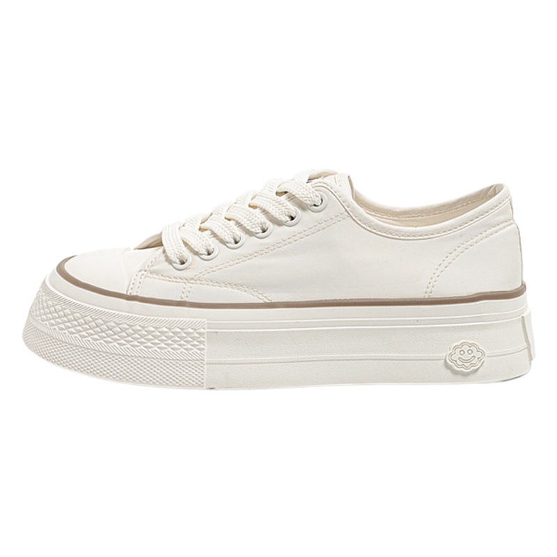 Universal platform canvas shoes for women 2023 new summer trendy niche breathable classic white shoes low top super hot board shoes