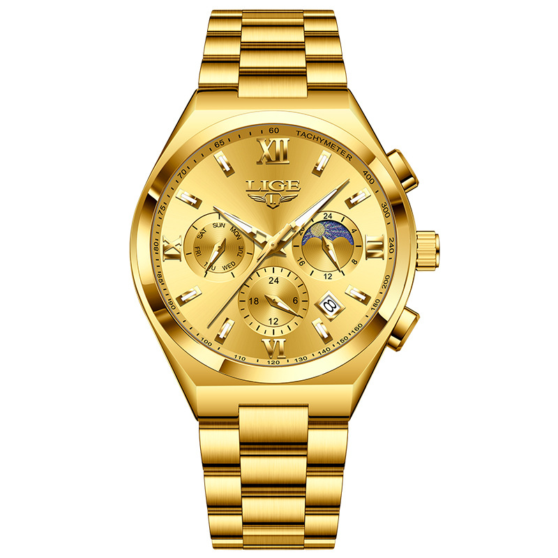 Picture of LIGE/LIGE Watch Cross-border Hot-selling Multifunctional Waterproof Quartz Watch Luminous Men's Watch Men's Watch