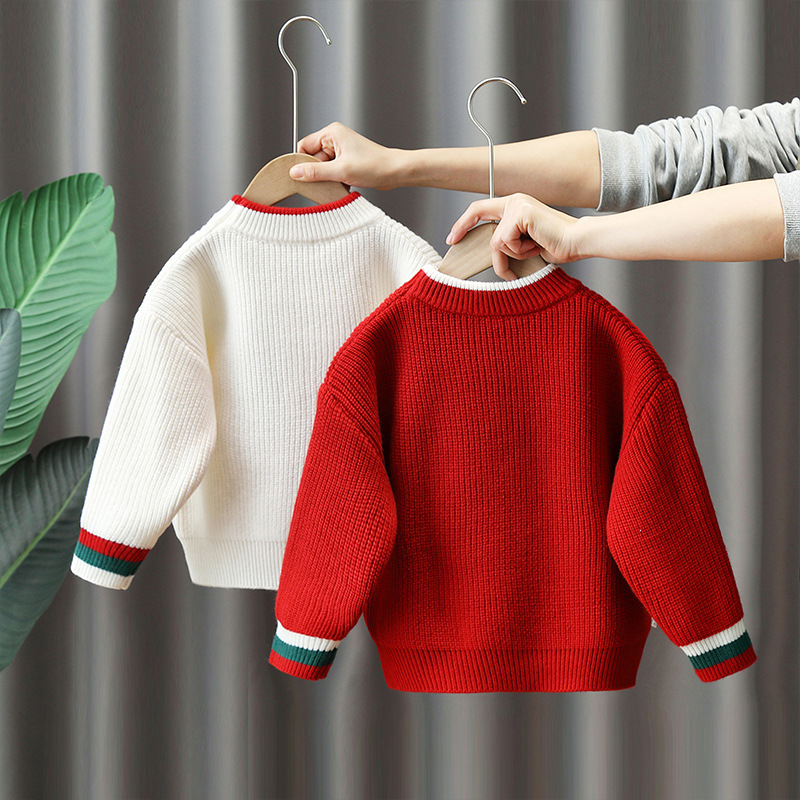 Picture of 4735 Boys' Autumn and Winter Sweaters Children's Thickened Pullover Tops Children's Winter Cartoon Sweaters 2025 Trend