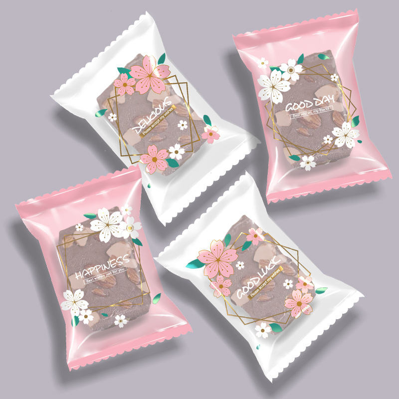 New snowflake crisp packaging bag machine sealing bag cookie cow biscuit bag fresh baking snowflake crisp packaging bag