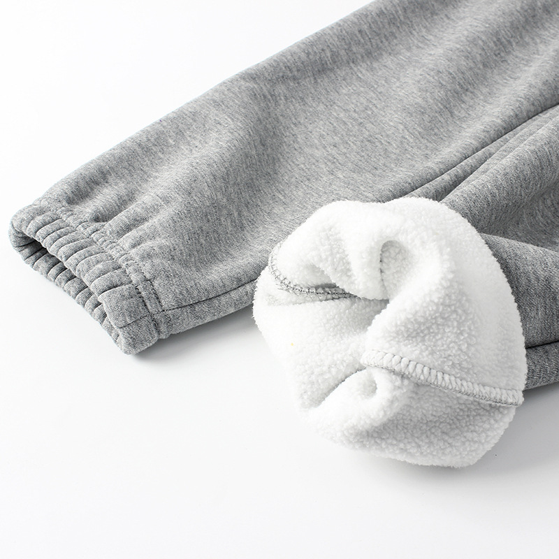 Picture of Autumn and winter Korean version of the new children's fleece-lined pants big children's solid color all-match warm pants girls' pants generation