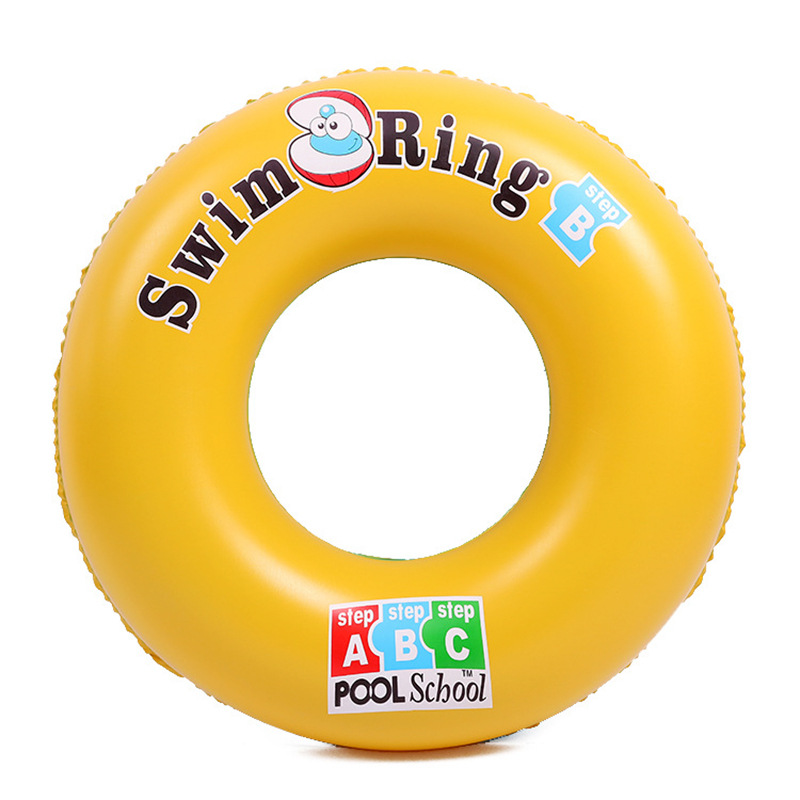Picture of Factory wholesale water inflatable swimming ring yellow letter ABC shell ring thickened children letter ABC shell ring
