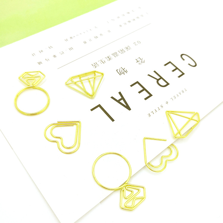 Picture of Animal shaped paper clip creative cherry blossom paper clip wholesale love letter paper clip factory spot direct sales