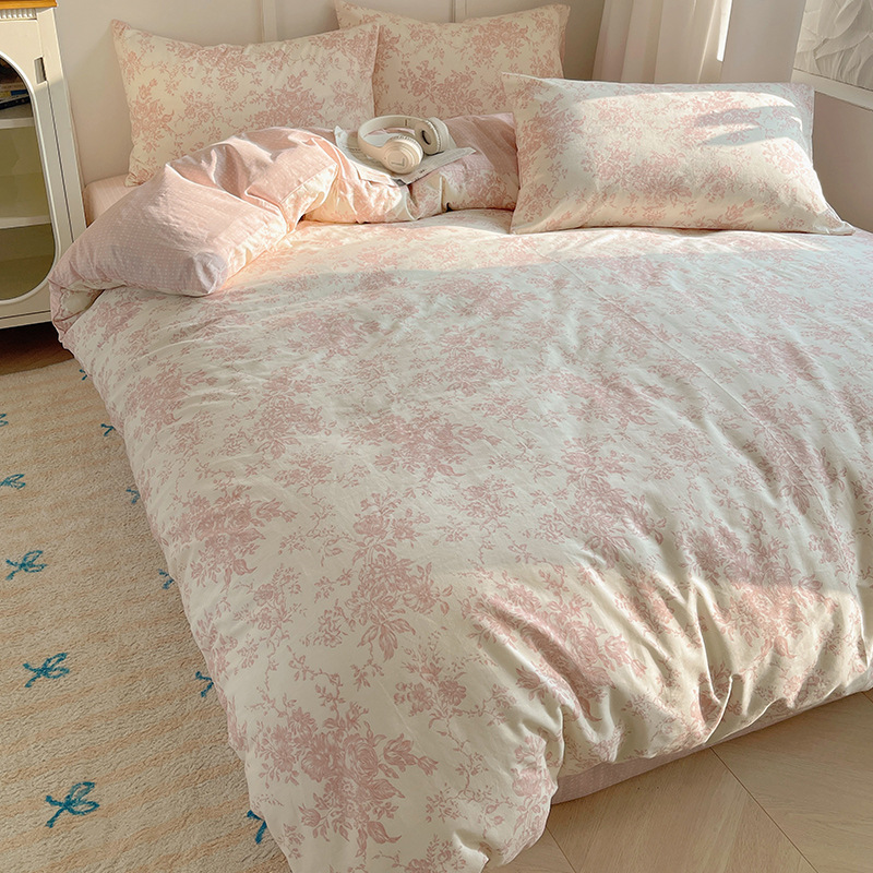Picture of Wholesale ins cotton four-piece student dormitory three-piece set bed hat autumn and winter group purchase gift generation manufacturers