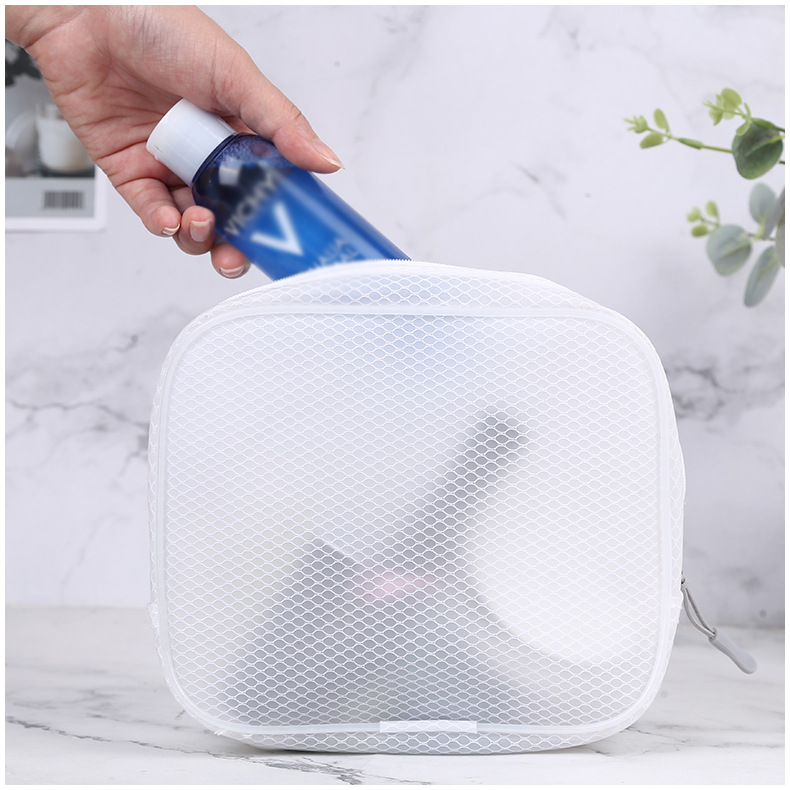 Factory supply waterproof simple Bath swimming fitness portable storage bag wet and dry separation EVA wash zipper bag