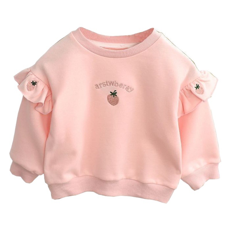 Sweat 2023 New Baby Embroidered Top Fashionable Korean Spring and Autumn Baby Crewneck Trendy Clothes
