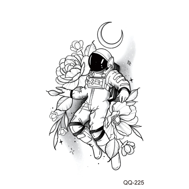Picture of New waterproof small fresh tattoo stickers color black and white 1000 can be any combination of manufacturers wholesale