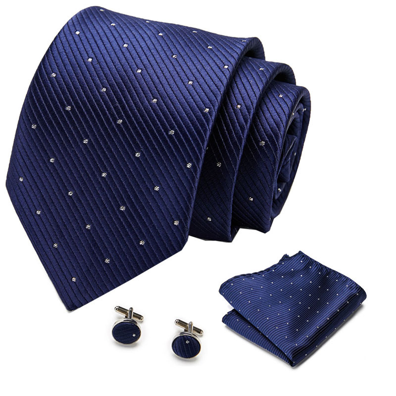 Picture of New Tie in Stock Cross-Border Hot Selling Tie Manufacturer Business Men's Formal Tie Set Ready-Made Fashion Accessories