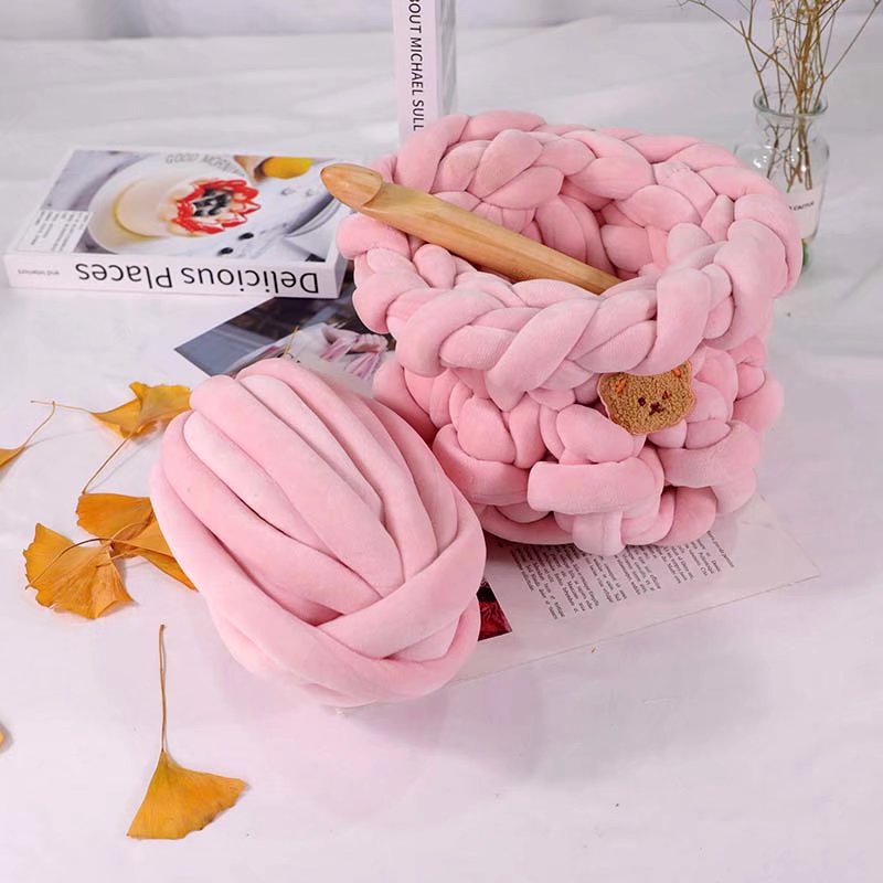 Super thick 250g warm velvet cotton thick Iceland heart-filling cotton hand-woven DIY bag cushion cat nest foreign trade arm line
