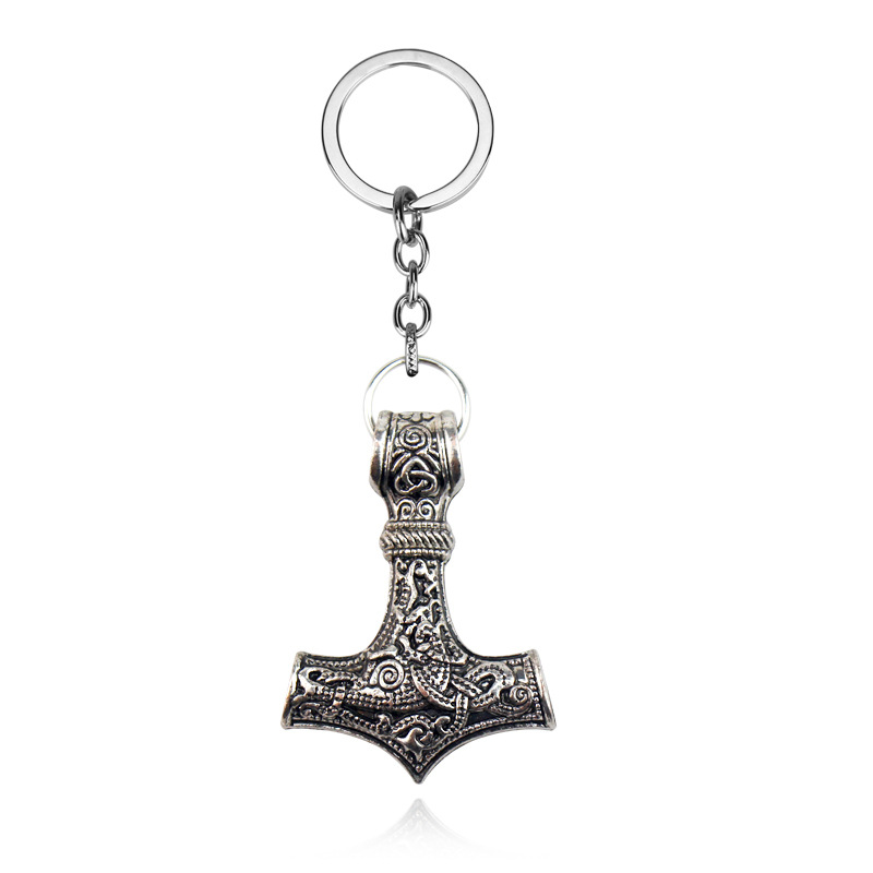 Viking legend Viking hammer small gift car accessories key ring pendant keychain accessories