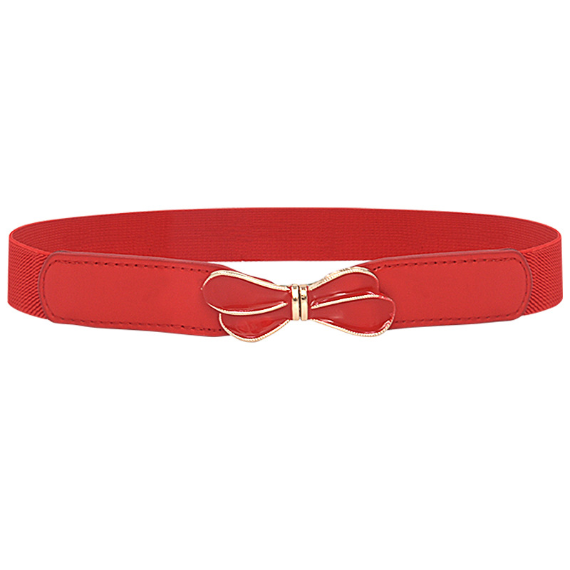 Picture of Simple Fashion Elastic Buckle Women's Thin Belt Women's Skirt Decorative Belt Elastic Belt with Belt