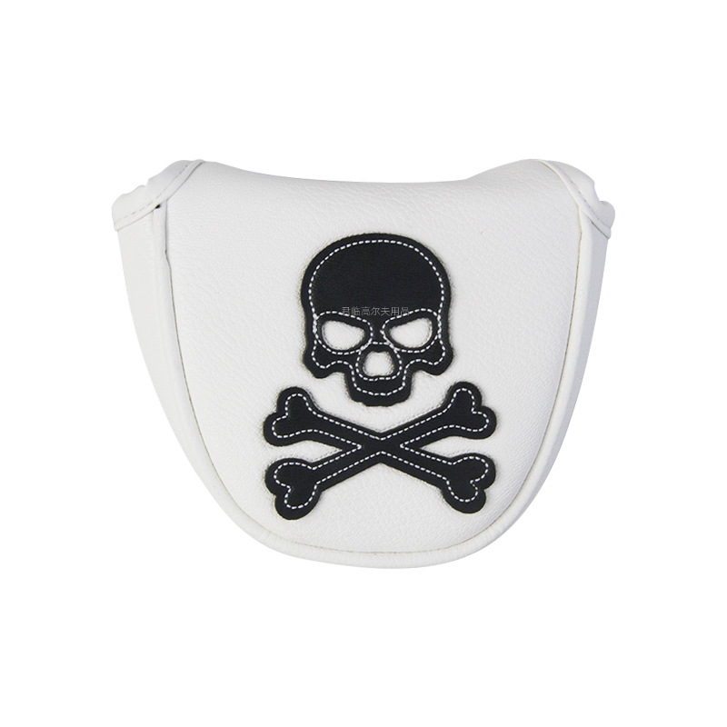 Picture of Golf patch skull full series club cover, waterproof fabric, plush inner pad for iron/wood/putter protective covers