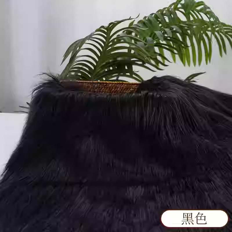 Picture of Falling Wool Plush Fabric 9cm Beast Dress Beast Hair Long Hair Roll Bundle Fried Hair Long Hair Hand-made Cotton Doll DIY