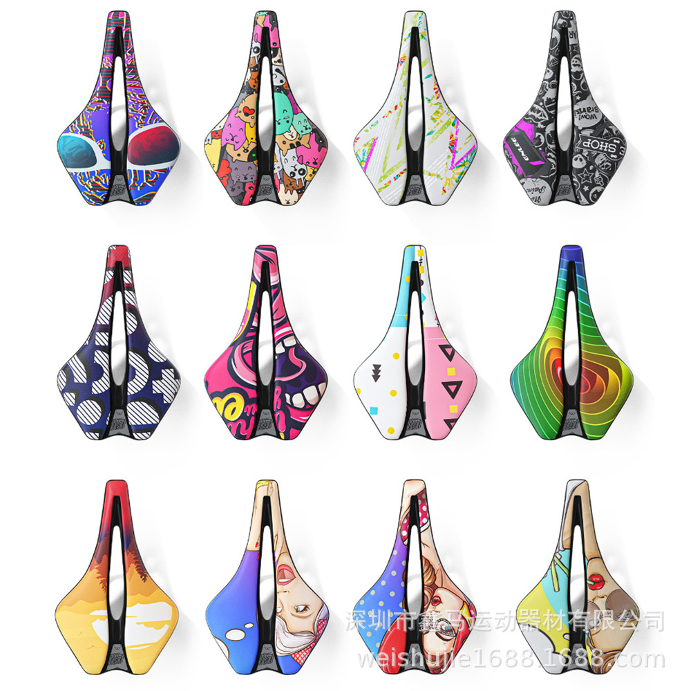 New folding bicycle mountain bike cushion super soft seat road bike saddle comfortable personalized seat