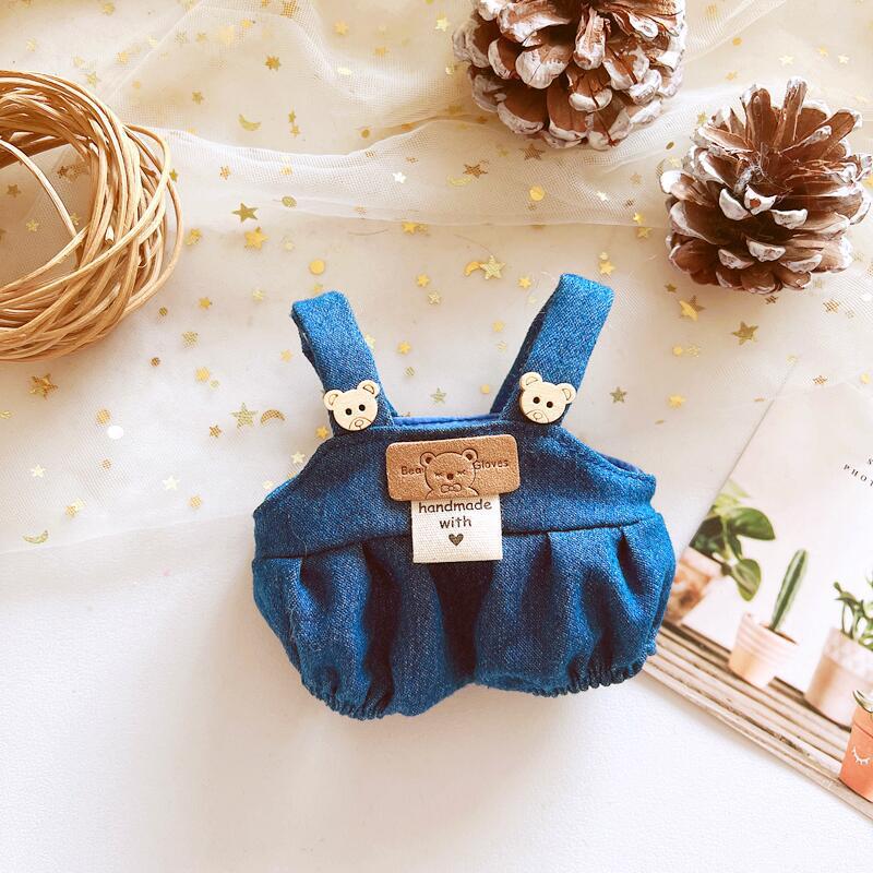 Picture of Hot selling one-shoulder bib pants 20cm cotton doll normal body fat body clothing accessories in stock