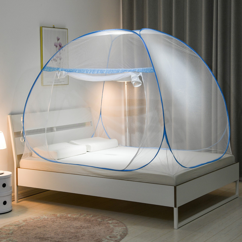 Picture of Yurt mosquito net installation-free foldable household 1.8M1.5M1.2M single door double door zipper foreign trade batch