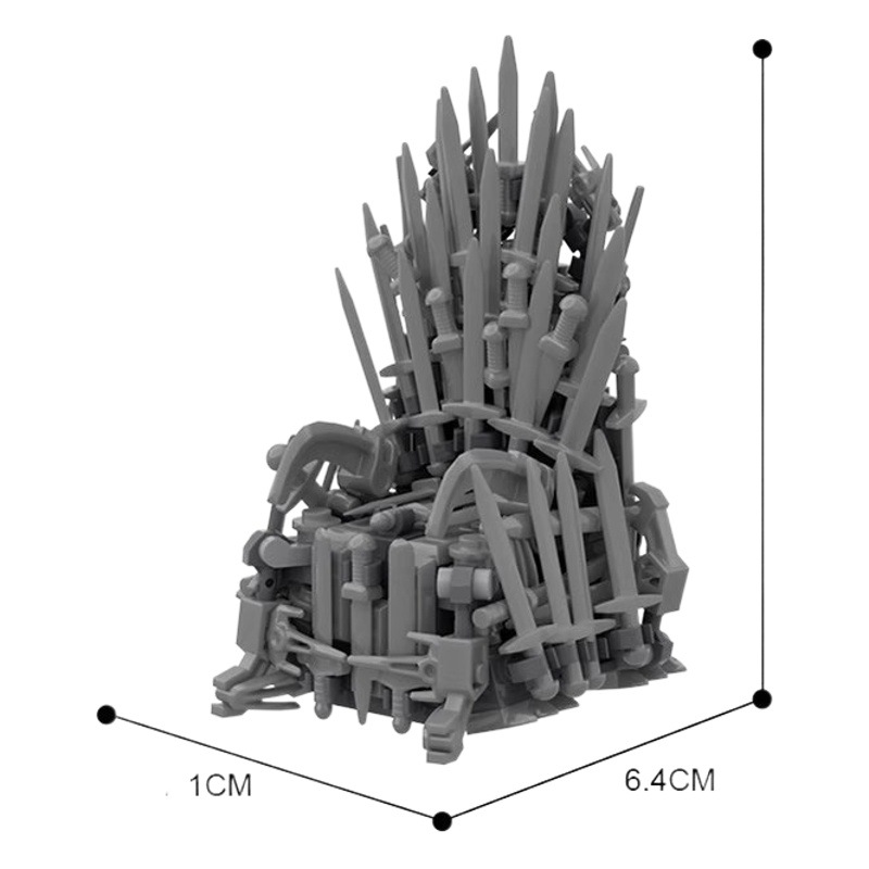 Toy Model MOC Compatible with Lego China-made Iron Throne Right Tour Song of Ice and Fire Surrounding Piece of Building Blocks