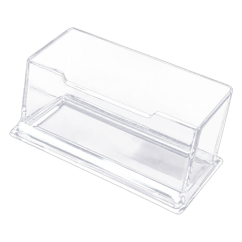 Transparent Business Card Box Business Card Display Rack Business Card Holder LOGO Printing Advertising Business Card Storage Box Desktop Decoration