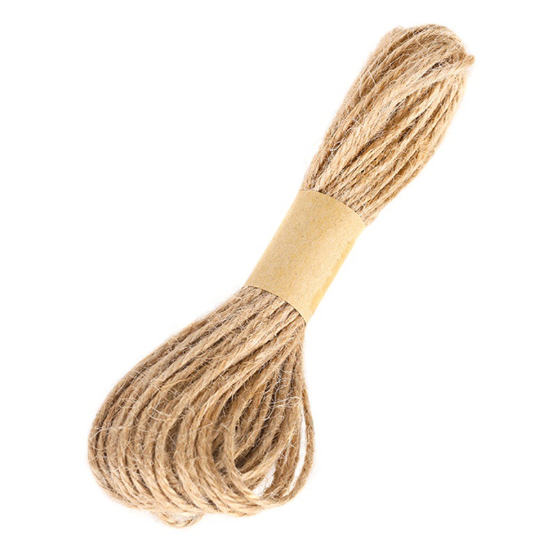 Natural hemp rope three thick and thin hemp rope retro gardening decoration rope diy woven rope tag rope direct supply