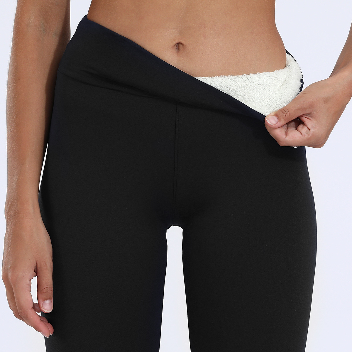 Picture of Cross-Border Popular Temu Aliexpress Cashmere Fleece-Lined Thickeneded Autumn and Winter Leggings for Women 2025 Warm Pants