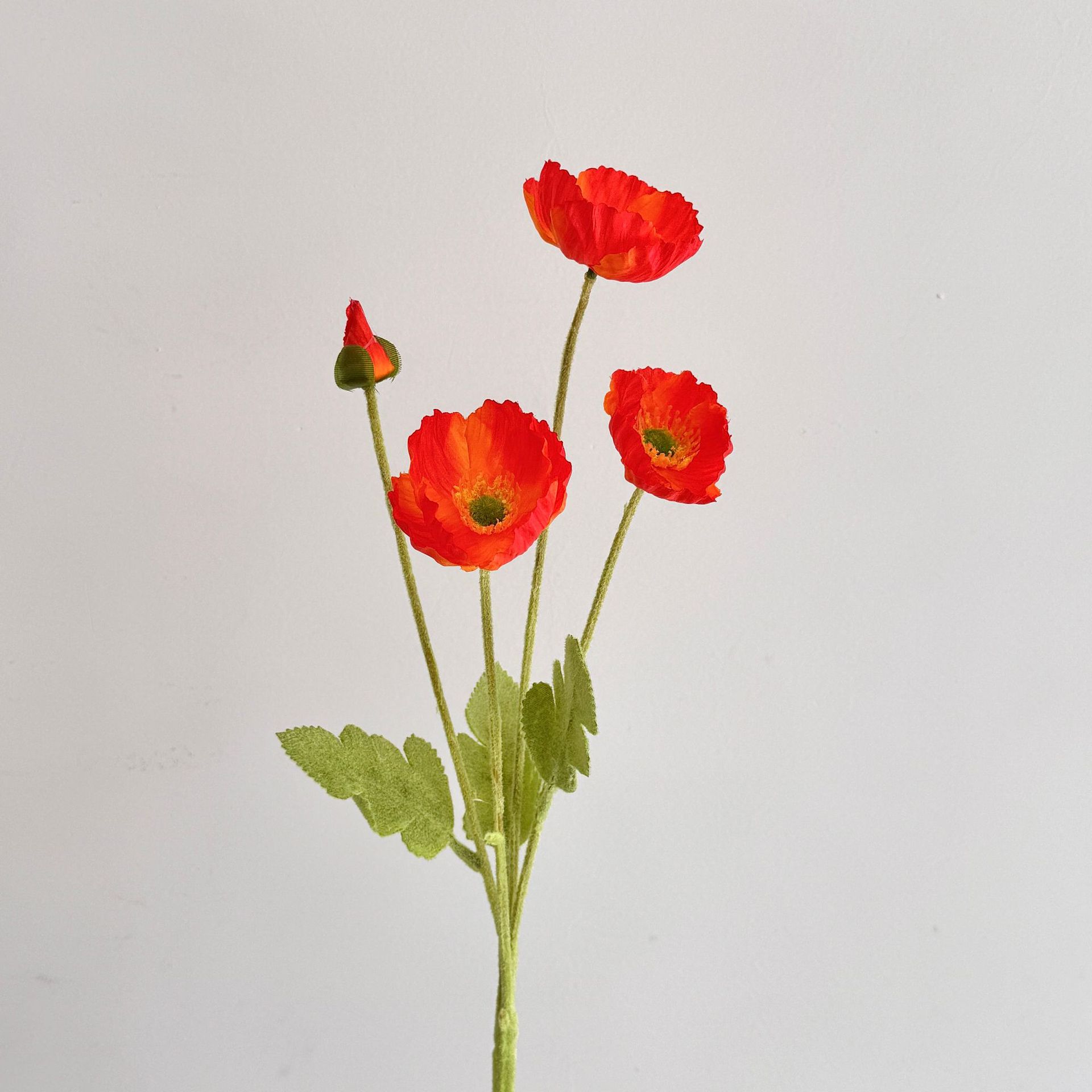 Picture of Poppy Artificial Flowers, High-End Realistic Wedding Scene Layout, Home Decoration Ornaments, Artificial Flowers, Silk Flowers, Artificial Flowers