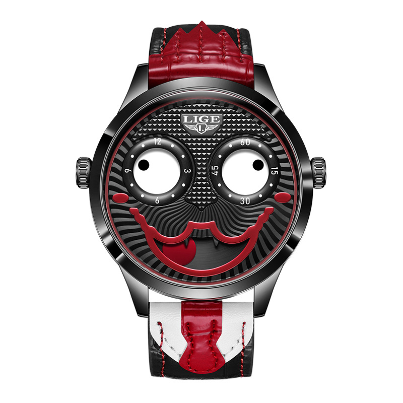 Picture of LIGE/LIGE Cross-border Clown Men's Watch European and American Fashion Trend Quartz Waterproof Watch