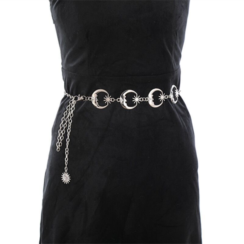 Picture of Europe and the United States cross-border fashion love waist chain women's elegant metal moon body chain autumn and winter sweater waist chain wholesale