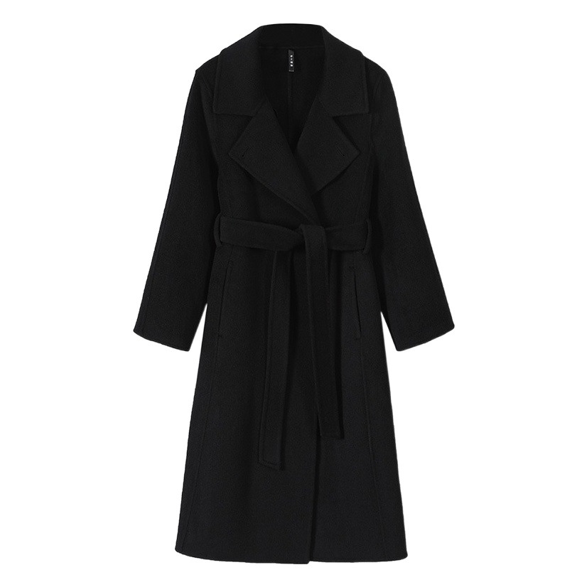 Double-Sided Wool Outwear Mid-Length Slim Fit 2025 Autumn New Classy Over-The-Knee Classy Woolen Outwear for Women