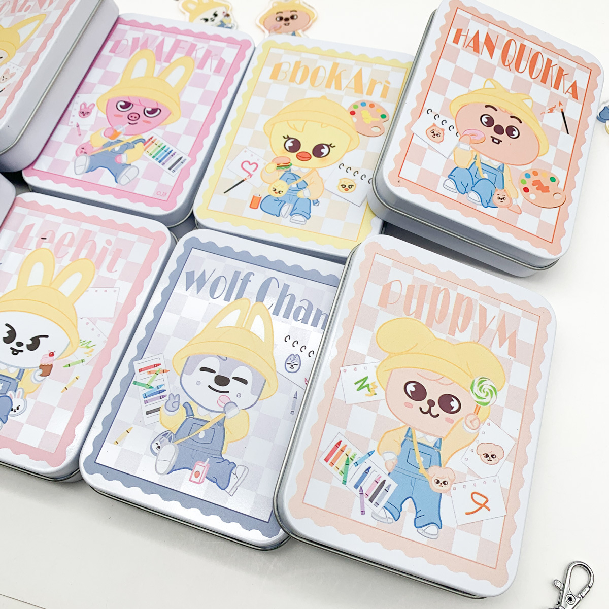 SKZOO Stray Kids Japan flash original small card storage box 11.5*8.5*2.2cm spring outing