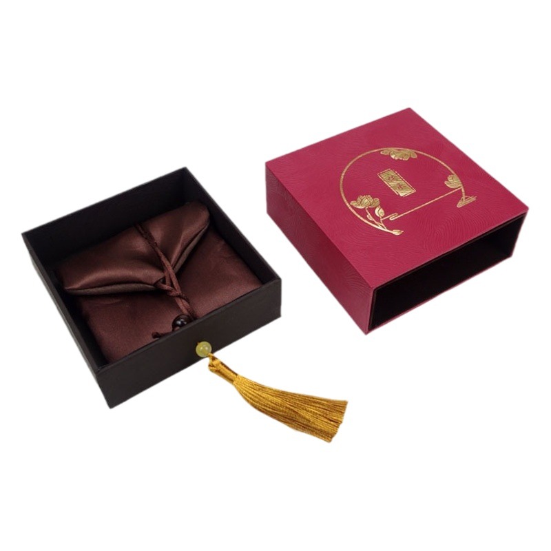 Heritage bracelet box ancient gold tassel jewelry box jewelry bracelet Wenwan bracelet gift box jewelry box wholesale