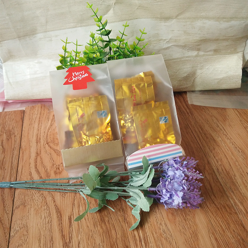 Picture of Thick translucent frosted large machine-sealed biscuit cranberry cookie moon cake bag 50 packing bags