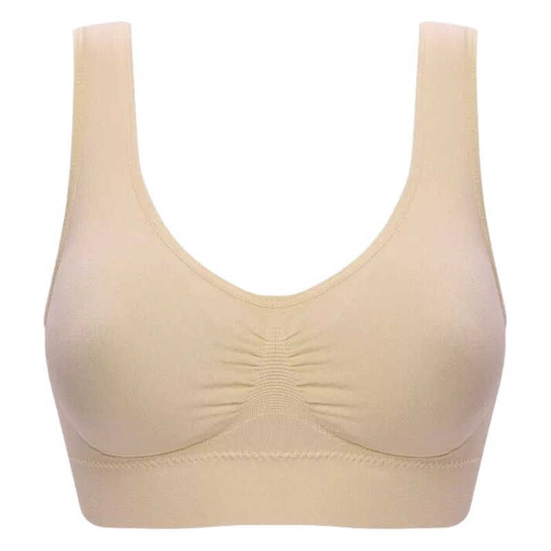 Double-layer vest bra with chest pad yoga sports wireless women's underwear