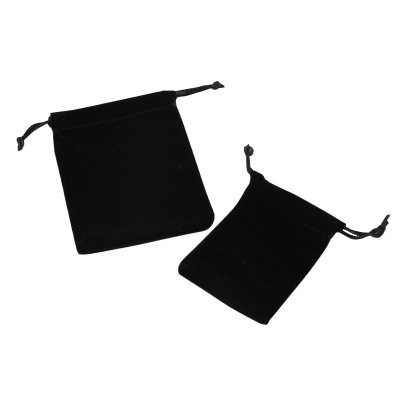Wholesale 8*10 Black Velvet Small Pouches for Jewelry Storage, Gift Packaging Cloth Bags, Simple Style Velvet