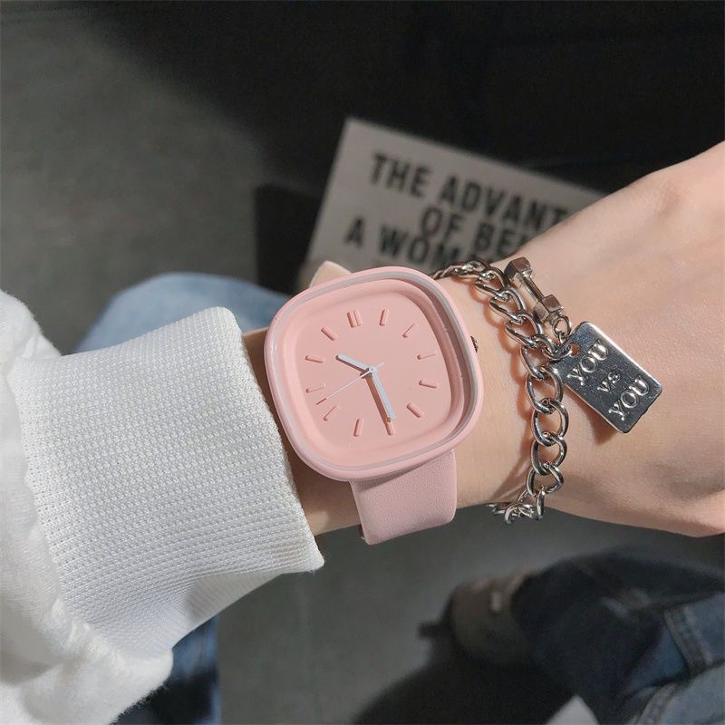 Milk Tea Color Watch ins High Color Value Student Women's Summer Mori Department Junior High School Simple Small Fresh Niche Design
