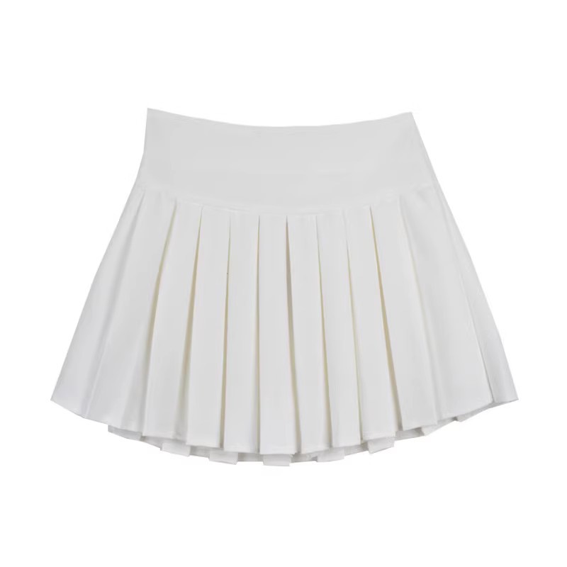 Picture of Children's Clothing Spring & Fall 2025 High-Waisted A-Line White Pleated Skirt Design Girls Half Skirt 6 Little Girl Miniskirt
