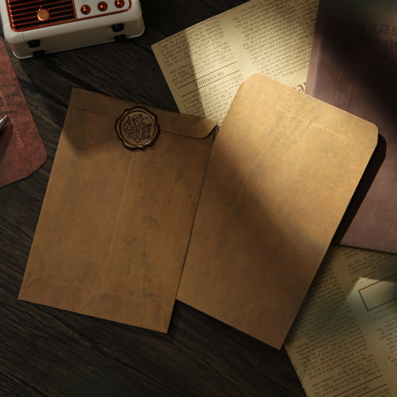 Picture of Retro envelope antique do old creative Kraft paper manufacturers envelope bag storage special paint envelope