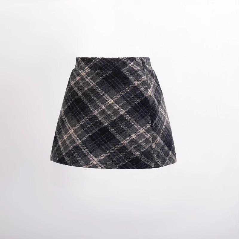 Picture of New Spring Autumn and Winter Girls Red Wool Skirt French High Waist Slimming Western Style All-match Children's A- line Skirt 6