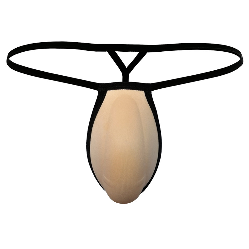 Picture of European and American foreign trade Men's sponge Cup underwear three-dimensional contour soft breathable thong Big Sexy GAY